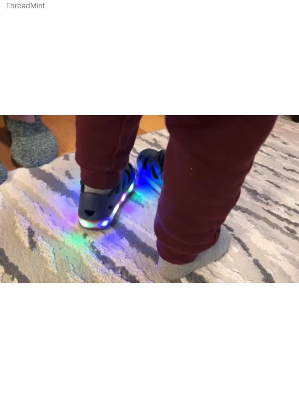 Toddler Light Up Sandals Adjustable Closed Toe EVA Non-Slip Quick-Dry Water